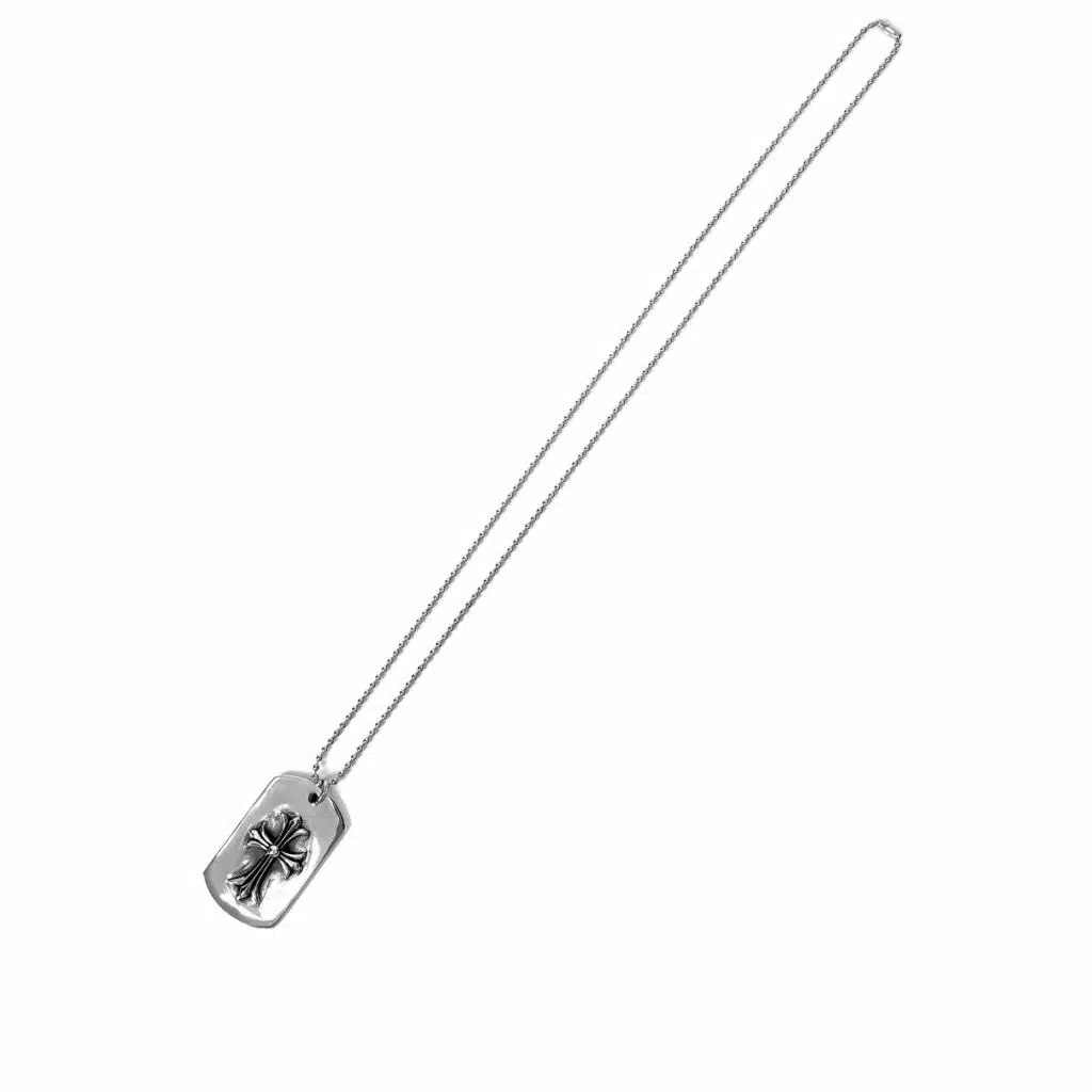 Chrome-Hearts TINY CH CROSS CUTOUT DOG TAG