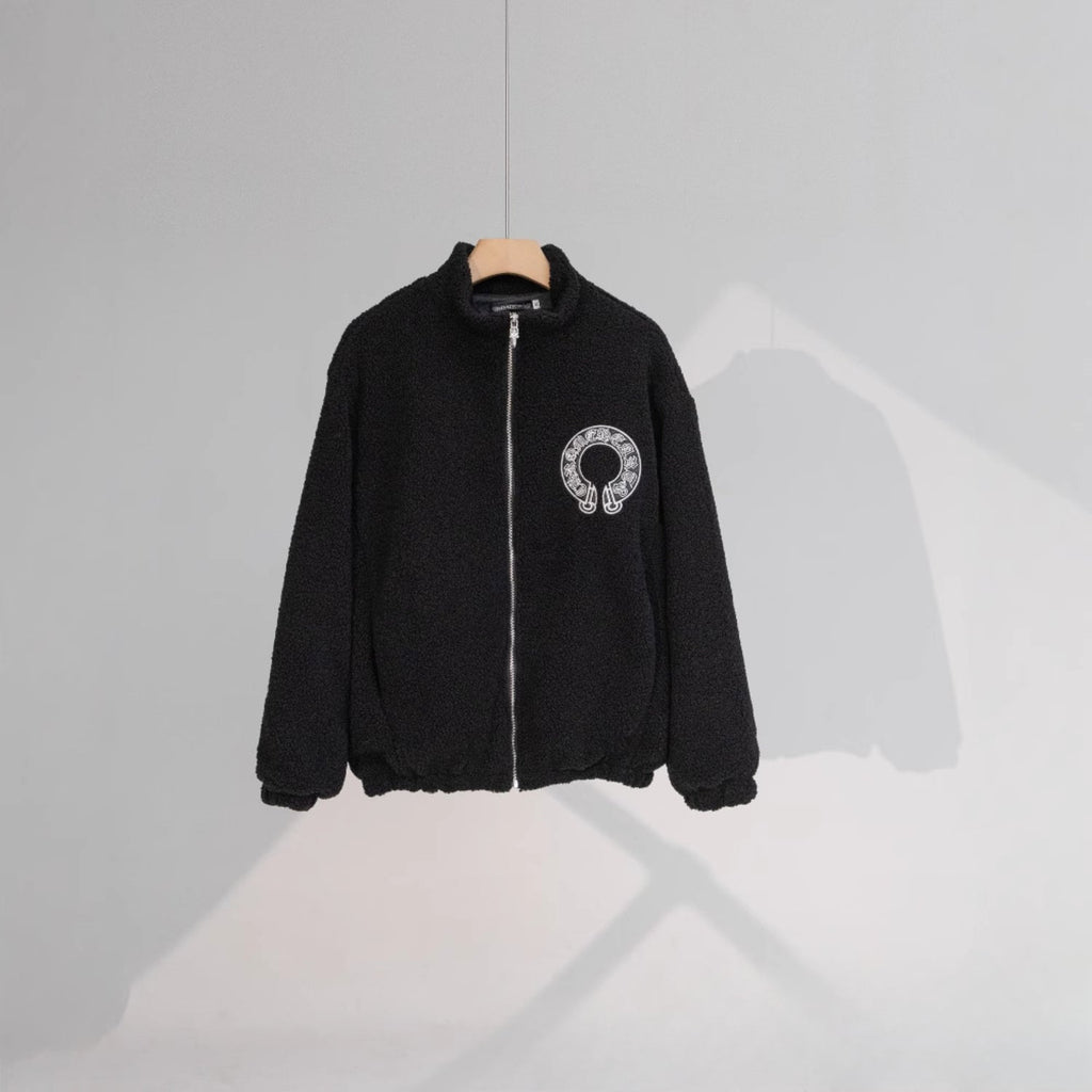 CHH Chrome Heart Coat CH Croix Lamb wool jacket Baseball jacket jacket