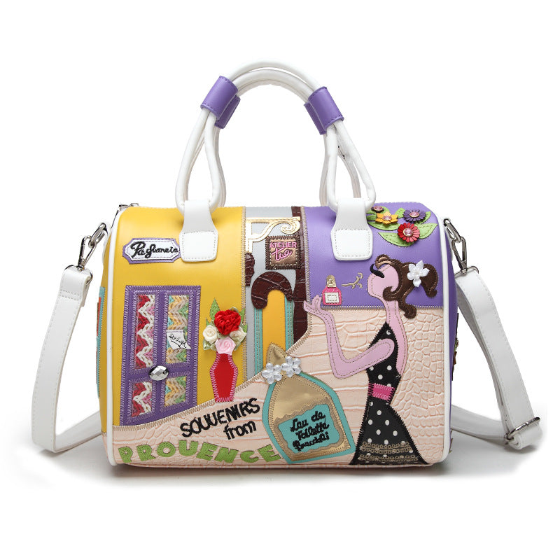 Chh Chrome Heart Leather Bag Zipper Bag Women's Bag