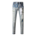 Men's Purple Jeans 9050
