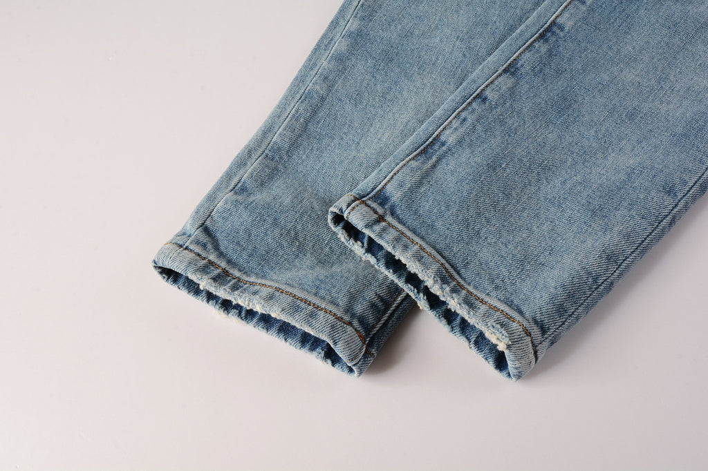Men's Purple Jeans 9075