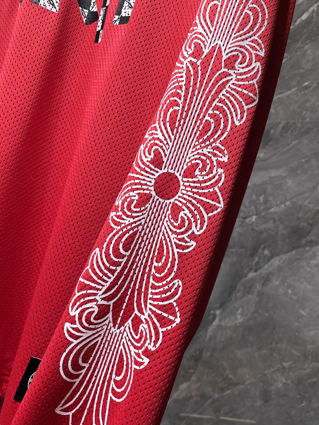 Chh Chrome Hearts T Shirts Autumn CH Ice Hockey Suit Sanskrit Letter Casual Loose Long Sleeve T-Shirt