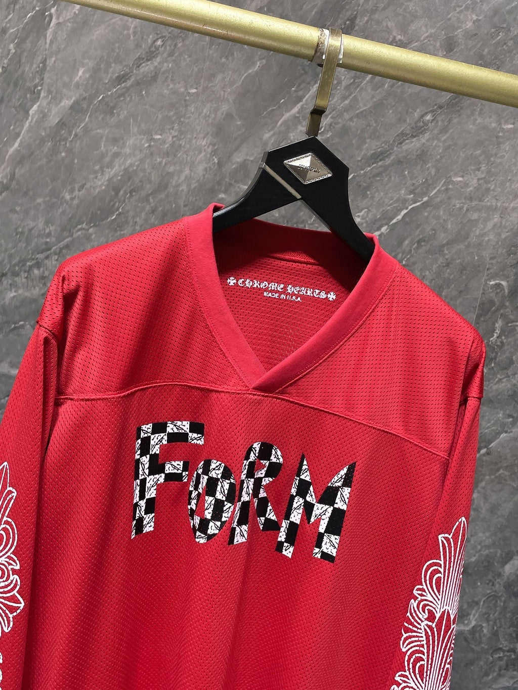 Chh Chrome Hearts T Shirts Autumn CH Ice Hockey Suit Sanskrit Letter Casual Loose Long Sleeve T-Shirt