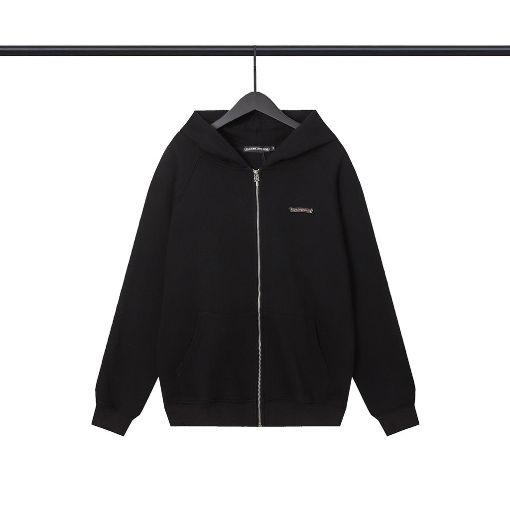 CHH Chrome Heart Hoodie Croix, cross hooded zip sweater women autumn and winter