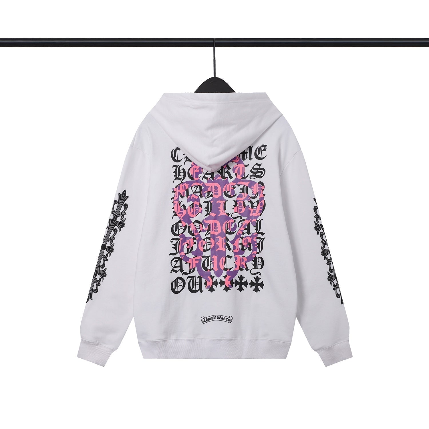 CHH Chrome Heart Hoodie Chrome Heart Sanskrit embroidered hooded