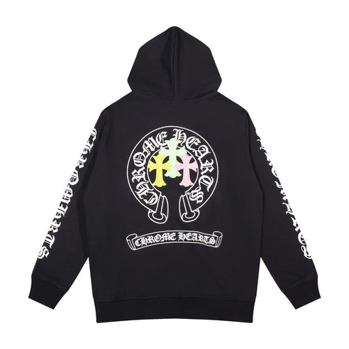 CHH Chrome Heart Hoodie Chrome Heart Clover Zip Cardigan Hooded Sweater