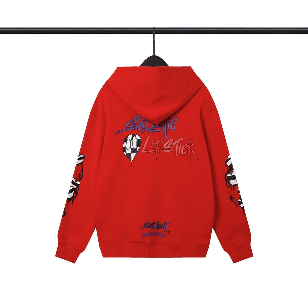 CHH Chrome Heart Hoodie Crowe autumn and winter hooded print sweater