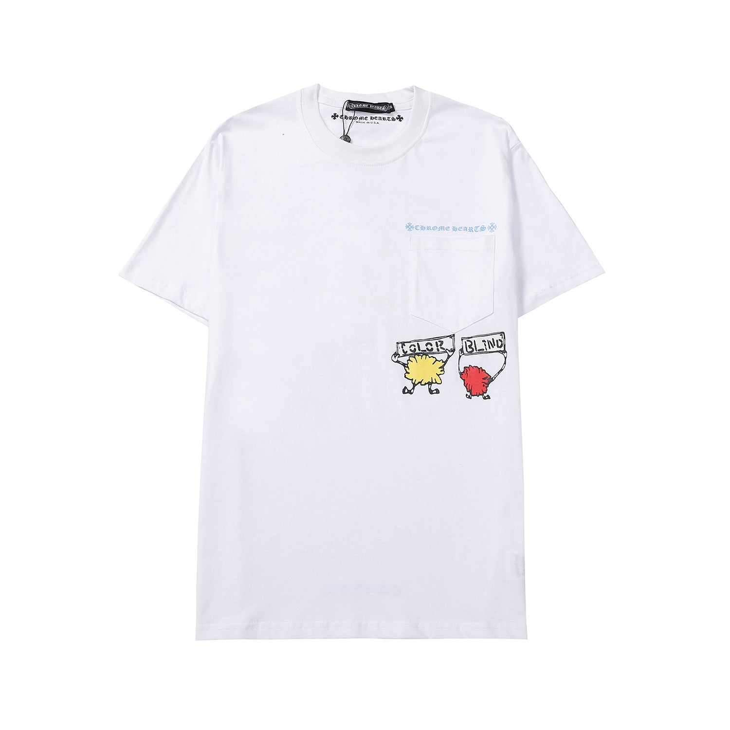 CHH Chrome Heart T Shirts Crowe Summer Short Sleeve Hip Hop Men's and Women's T-Shirts