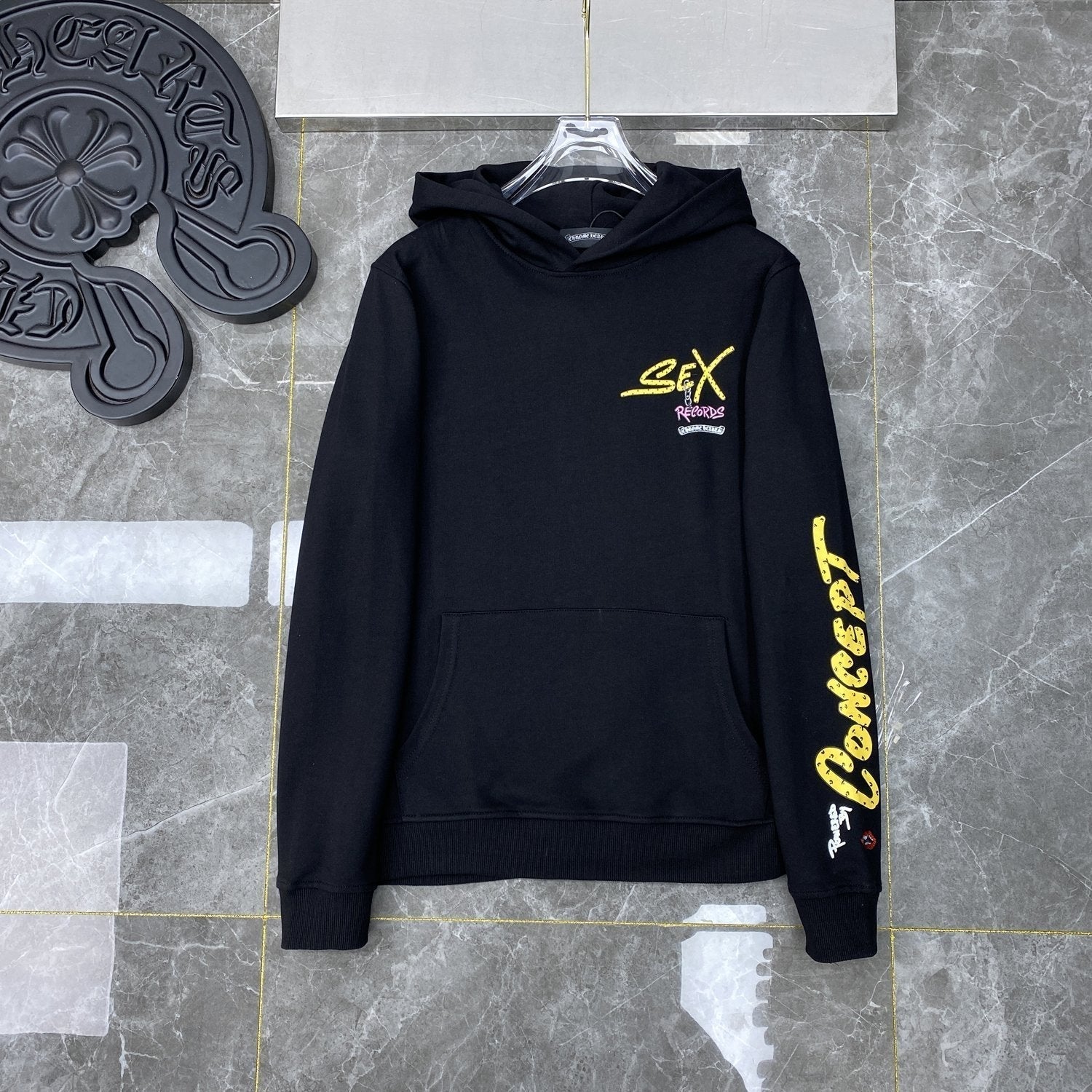 CHH Chrome Heart Hoodie Crowe hooded cotton men's and women's casual sweater