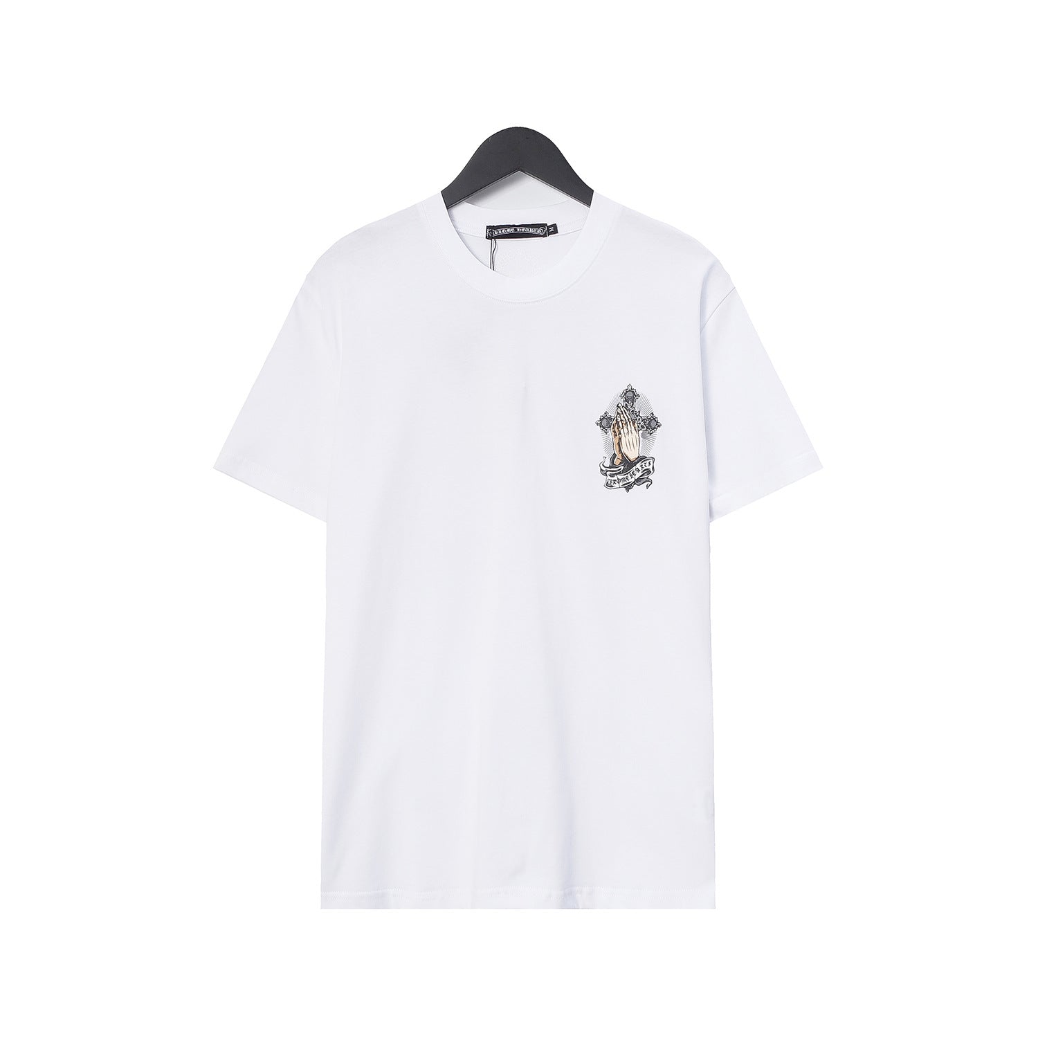 CHH Chrome Heart T Shirts Croix Hands Ribbon Cross