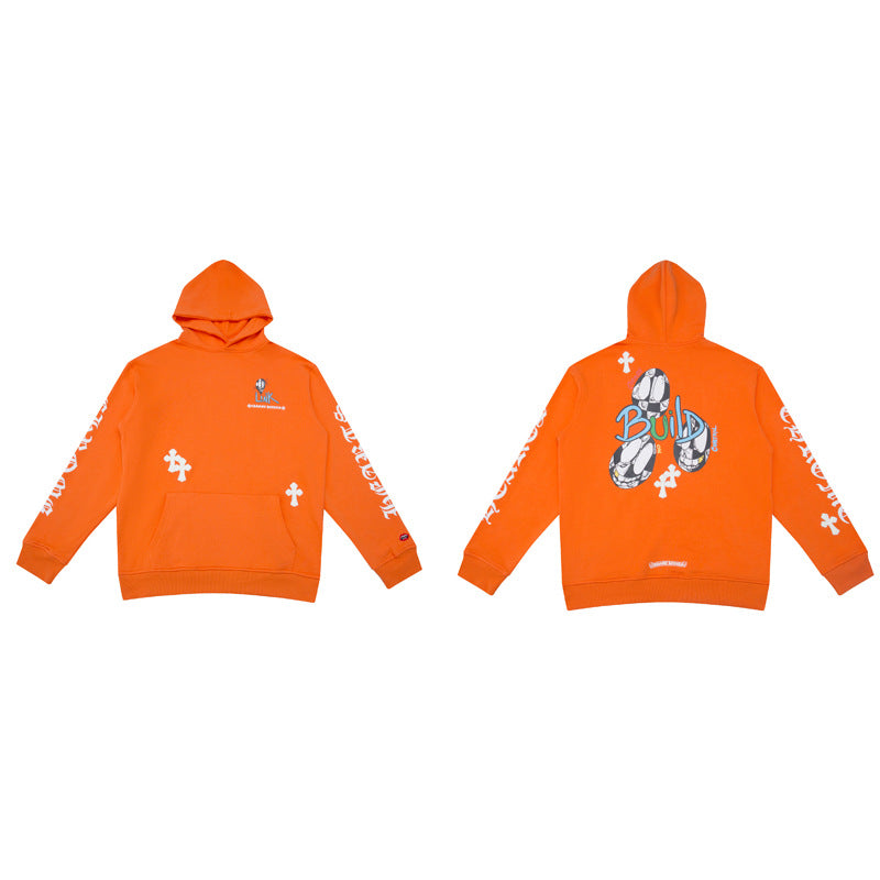 CHH Chrome Heart Hoodie Sanskrit embroidered hooded sweater couple