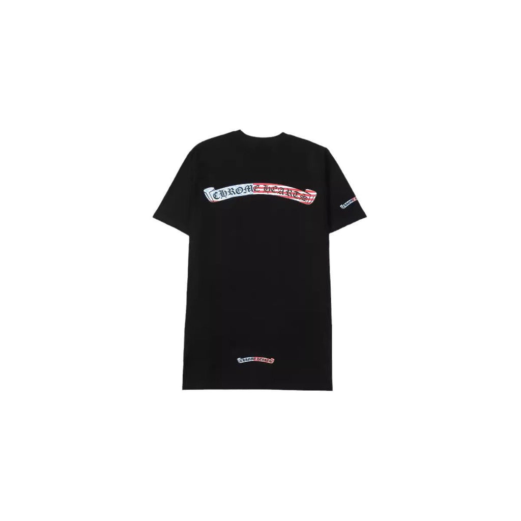 CHH Chrome Heart T Shirts Color Scroll Tiger Head Pattern Short Sleeve T-Shirt