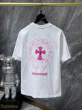 CHH Chrome Hearts T Shirts Embroidered Colored Classic Cross Horseshoe