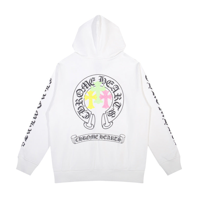 CHH Chrome Heart Hoodie Chrome Heart Clover Zip Cardigan Hooded Sweater