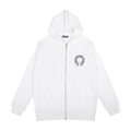 CHH Chrome Heart Hoodie Croix Sweater Diablo Cross Embroidered Zipper