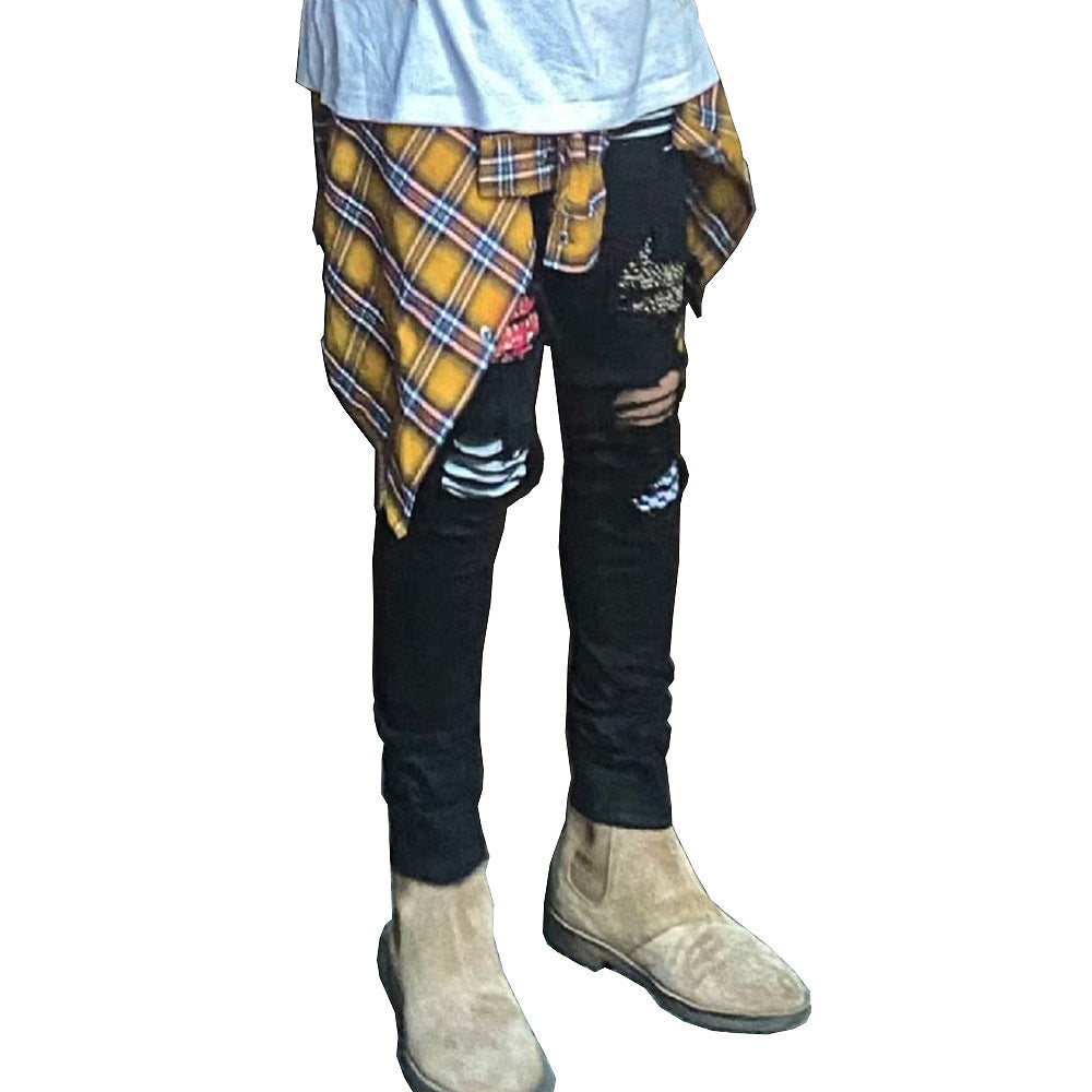 American street fashion jeans