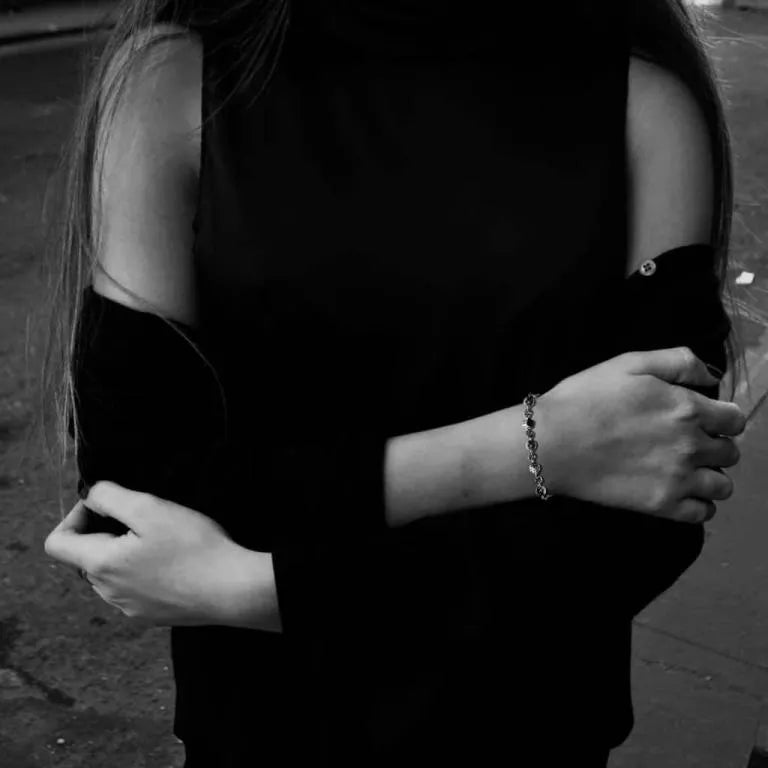 Chrome-Hearts DICE AND CROSSBALL BRACELET -4