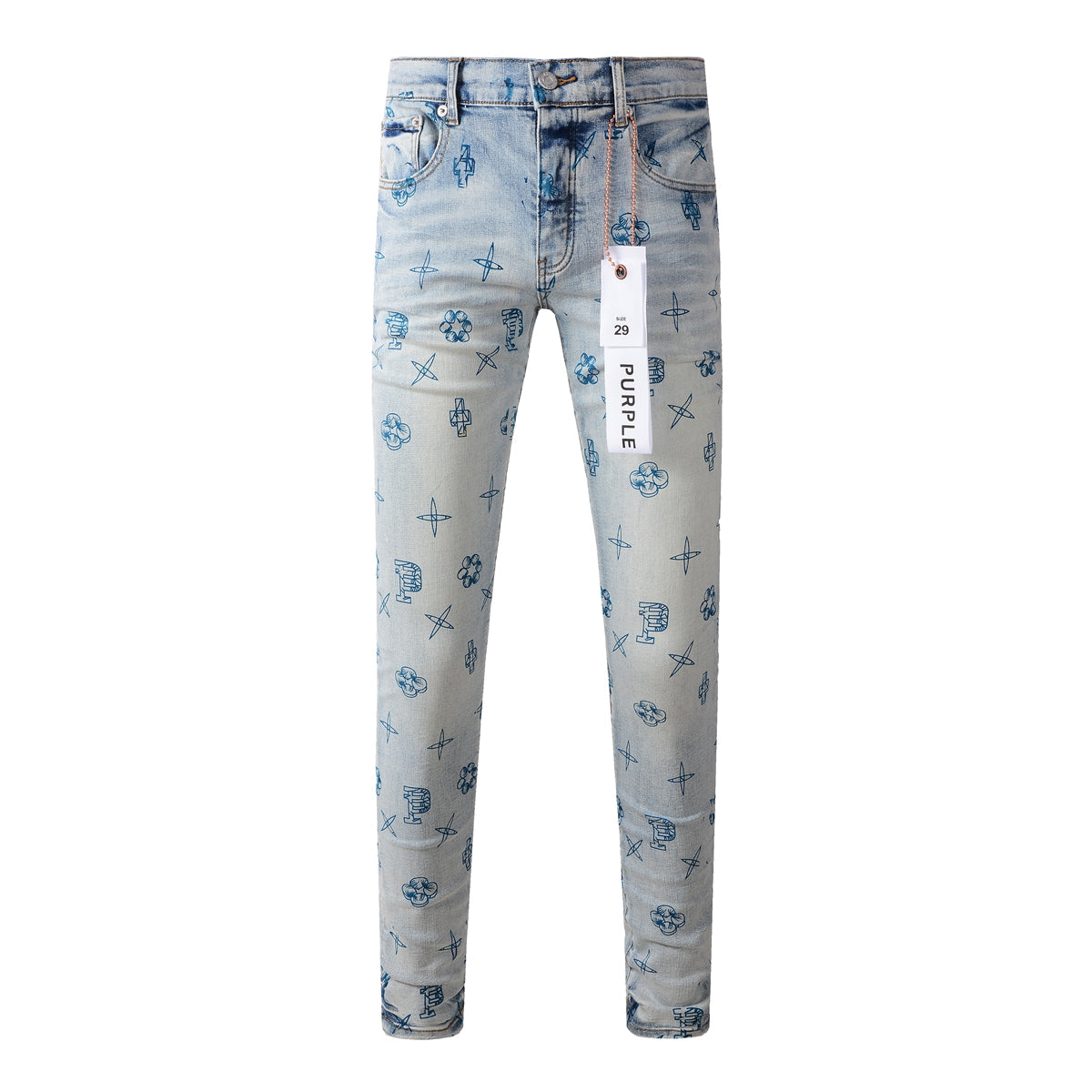 Men's Purple Jeans 9063