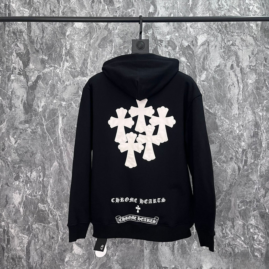 CHH Chrome Heart Hoodie Crow Tires Cotton Hooded Sweater