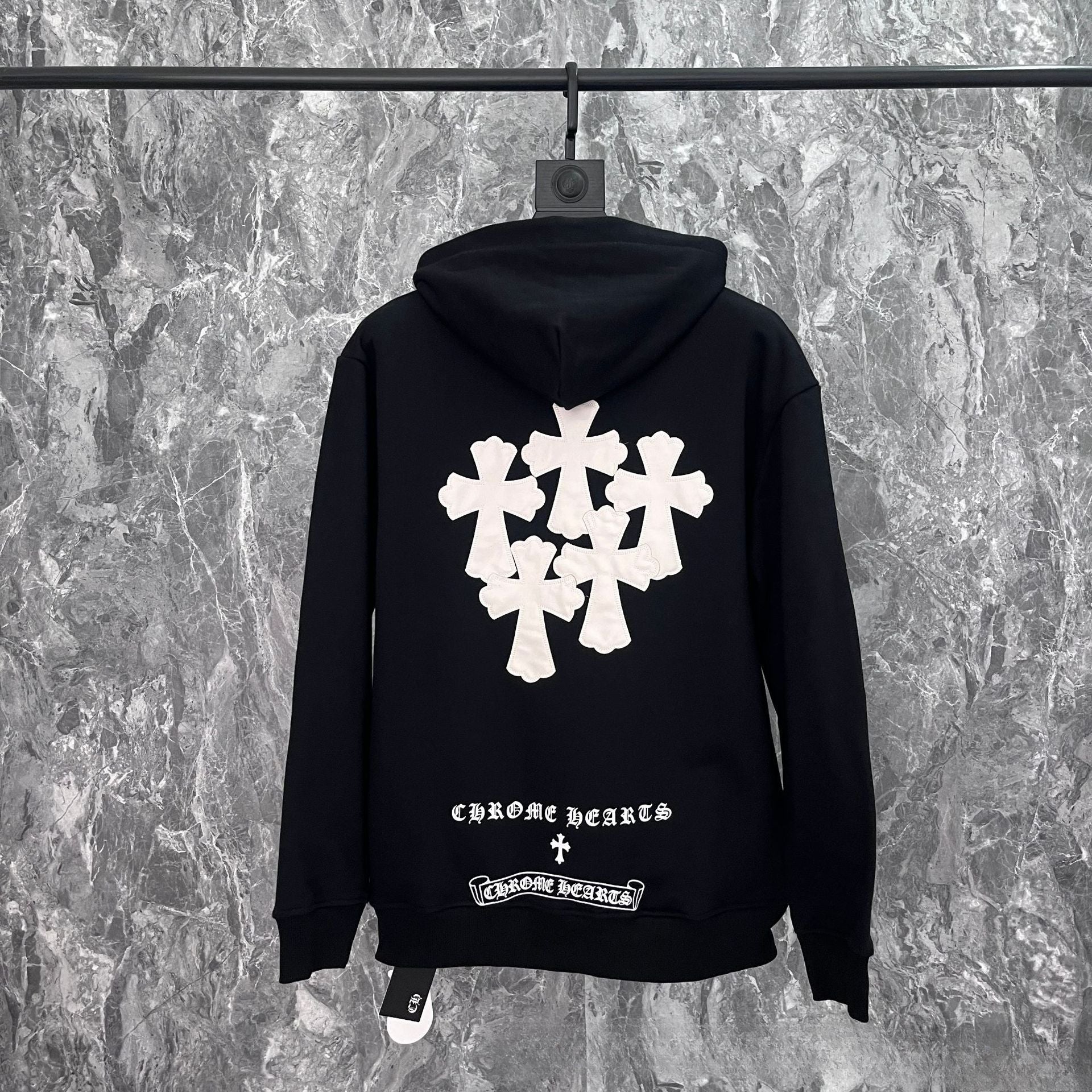 CHH Chrome Heart Hoodie Crow Tires Cotton Hooded Sweater